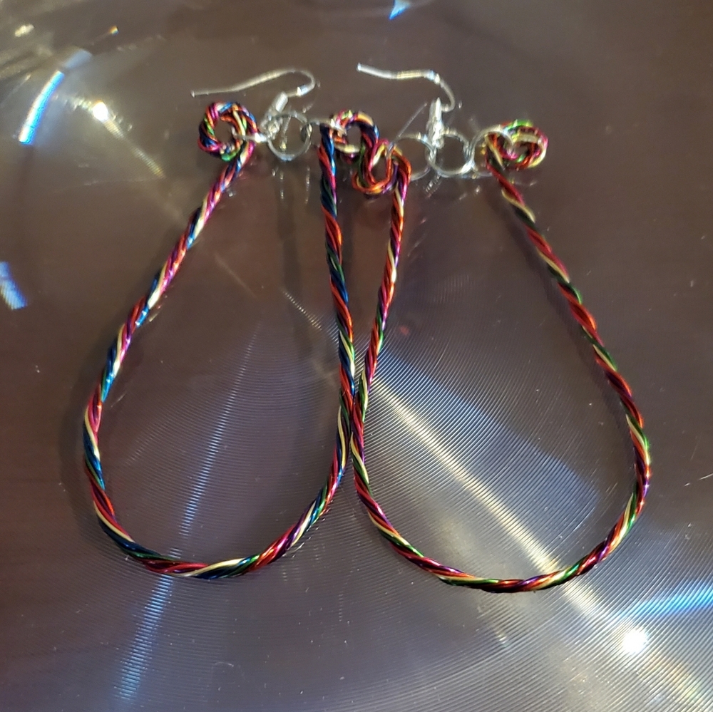 SWOOPS EARRINGS: Tie-dye Inspired